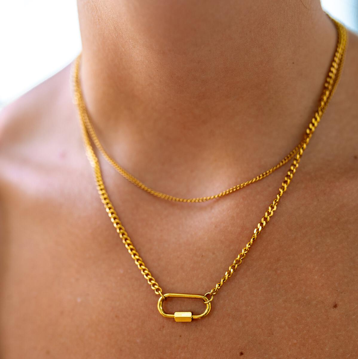 18K Grayton, Waterproof Necklace. By ALCO Jewelry.