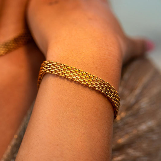 Radiance Gold plated Bracelet. By ALCO. Free Delivery.