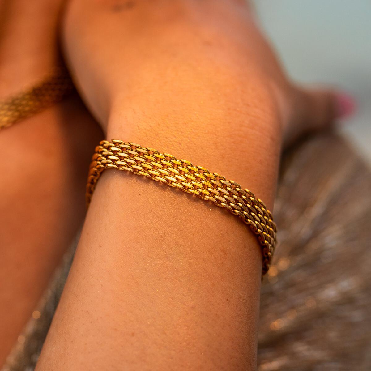 Radiance Gold plated Bracelet. By ALCO.