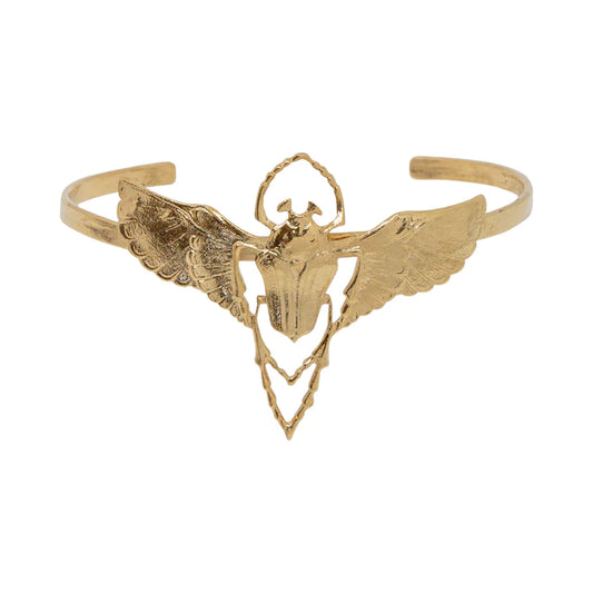 Best Selling French Brand. Gold Plated Bracelet with a Beetle Design. By Lotta Djossou. Free Delivery. t