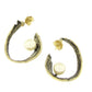 Kalliope. Women's Ancient Greek Jewelry. Bronze and Pearl Earrings.