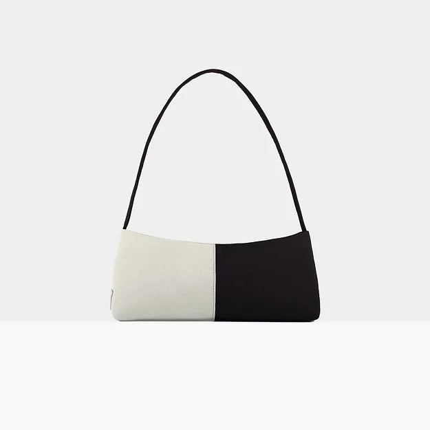 Reliee Bags. Gemma Vegan Leather Black and White Handbag. Free Delivery