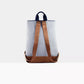 Reliee Bags. Mel Mar Vegan Leather Black, White and Tan Backpack. Free Delivery