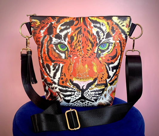 Chloe Croft. Tiger Design. Vegan Bag. Free Delivery.