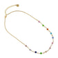 Anartxy Jewelry. Multi Colored Crystal Bead Necklace.