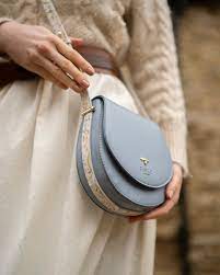 Fable England. Matilda Iris Blue Saddle Bag. Free Delivery.