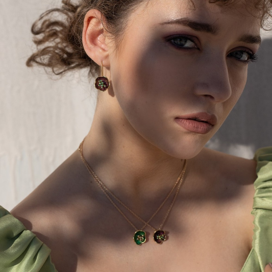 Kalliope. Women's Ancient Greek Jewelry. Flower Necklace. Free Delivery.