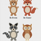Woodland Animals Cross Stitch Full Kit #2 by Meloca Cross Stitch Kit Designs