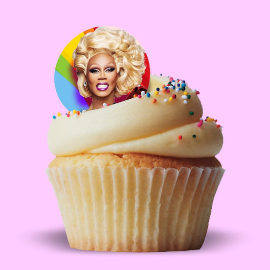 Rupaul Celebrity Cupcake Toppers