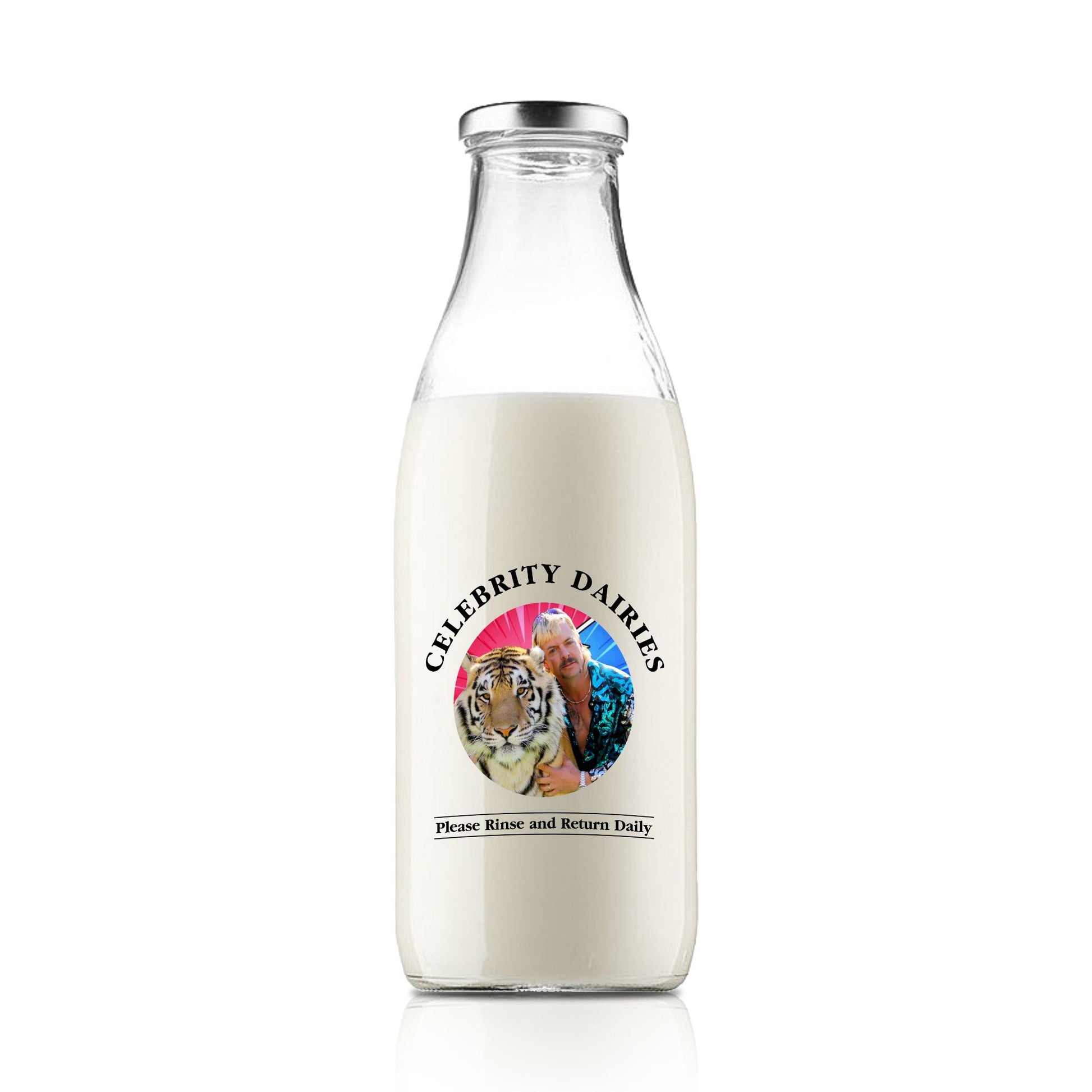 Tiger King Celebrity Milk bottle