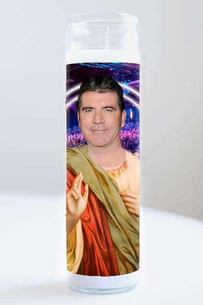 Celebrity Prayer Candle Simon Cowell
