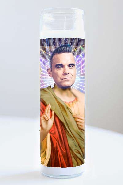 Celebrity Prayer Candle Robbie Williams