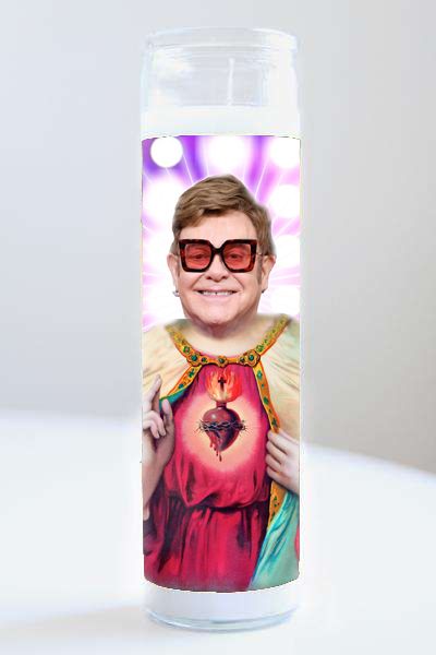 Celebrity Prayer Candle Elton John