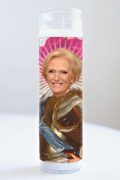 Celebrity Prayer Candle Mary Berry