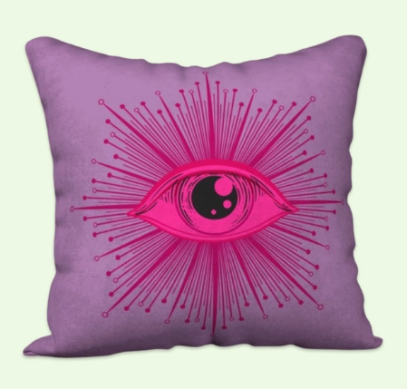 Nuvula - Lilac Eye Velvet Cushion