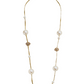 MARILIA CAPISANI - Recycled Paper and Pearls Long Necklace