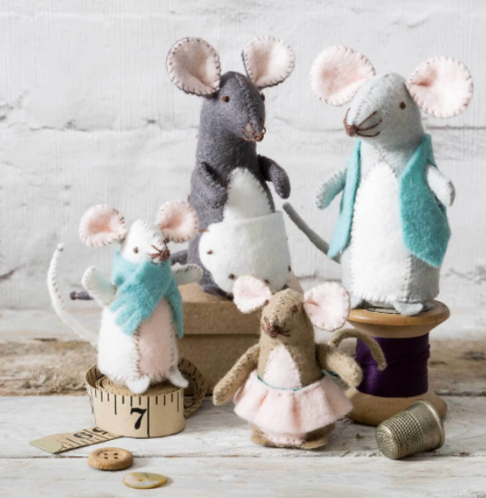 Corinne Lapierre Limited - Mouse Family Felt Craft Kit