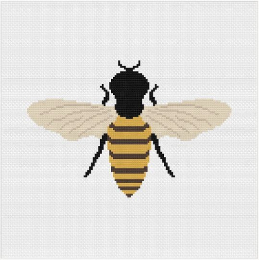 Bee Cross Stitch Full Kit by Meloca Cross Stitch Kit Designs