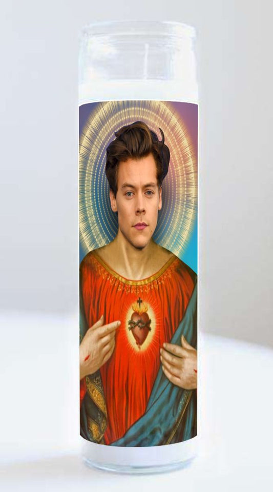 Celebrity Prayer Candle Harry Styles