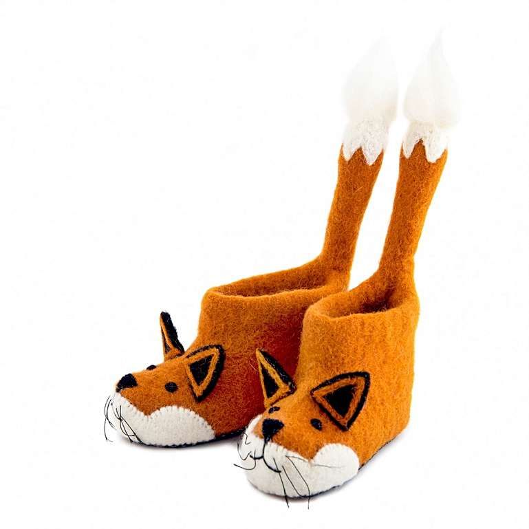 Sew Heart Felt Fox Slippers (Adult)