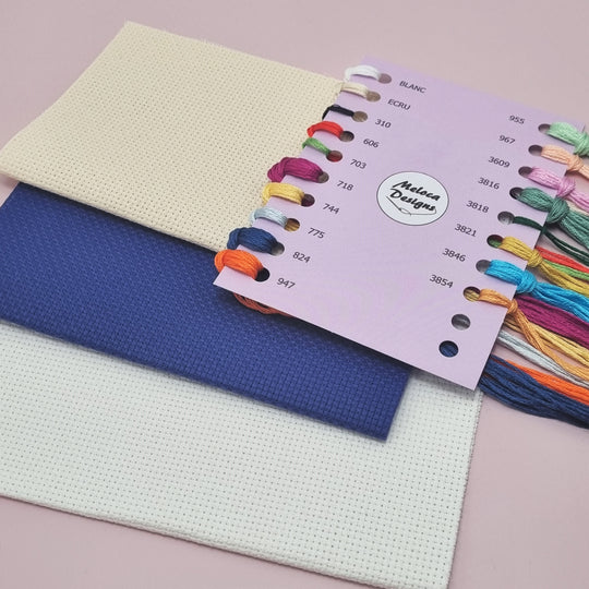 Rainbow Cross Stitch Full Kit by Meloca Cross Stitch Kit Designs