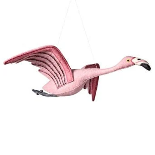 Sew heart Felt Flamingo Nursery Mobile