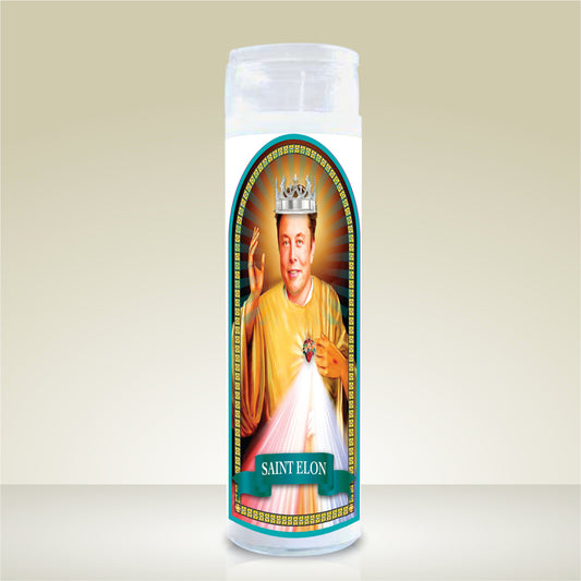 Celebrity Prayer Candle. Elon Musk. Free Delivery.